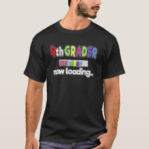 Camiseta Voltar à Escola 4º Grau Carregando Agora