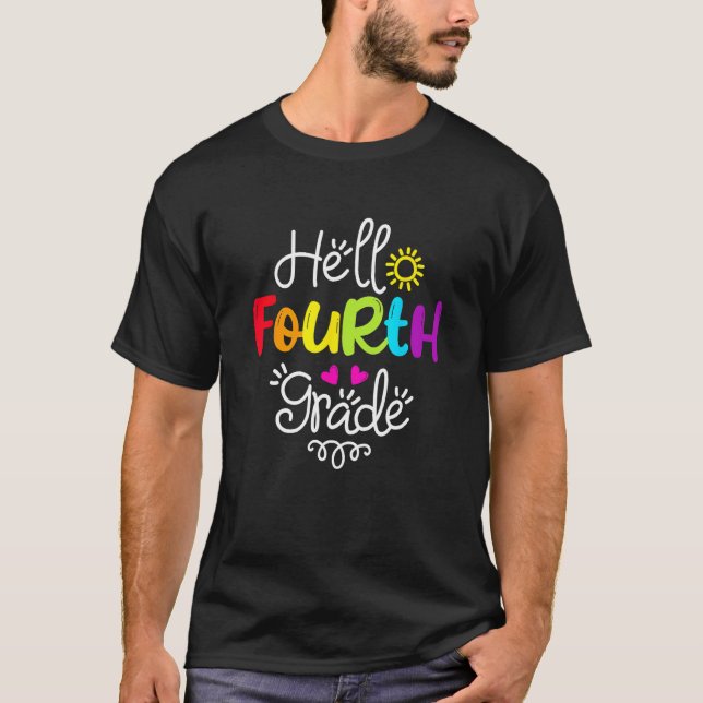 Camiseta Voltar à Escola Alô 4º Grau Equipe T (Frente)