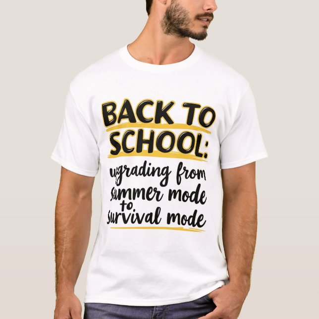 Camiseta Voltar à escola: atualizando (Frente)