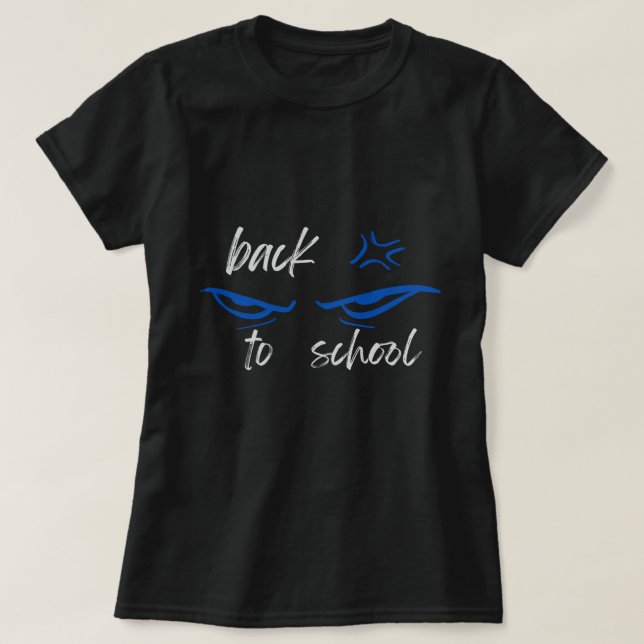 Camiseta Voltar à escola com uma reviravolta de anime impre (Frente do Design)