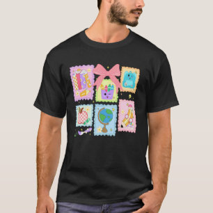 Camiseta Voltar à Escola Coquette Laço Lápis Professor Equi