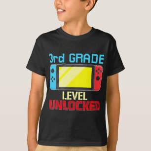 Camiseta Voltar à escola de vídeo Gamer de nível 3