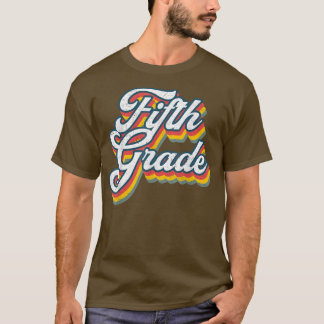 Camiseta Voltar À Escola, Grau 5, Grau 5.º Grau,