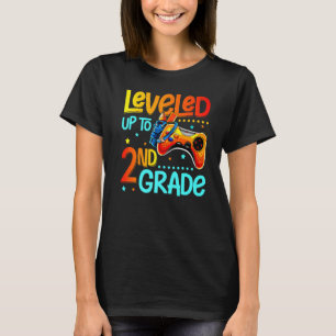 Camiseta Voltar À Escola Levada Até O Nível De segundo De J