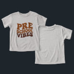 Camiseta Voltar à escola Primeiro dia da pré-escola Groovy<br><div class="desc">De volta à escola no primeiro dia da pré-escola de camisa</div>