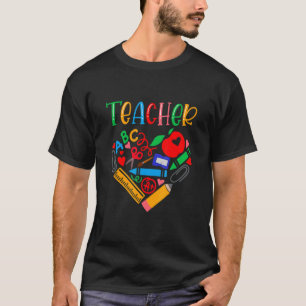 Camiseta Voltar à Escola Professora Colorida Inspi Motivaci