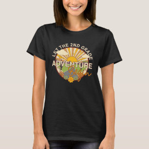 Camiseta Voltar à escola que comece o segundo
