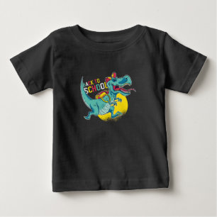 Camiseta Voltar à Escola T-Rex com Mochila