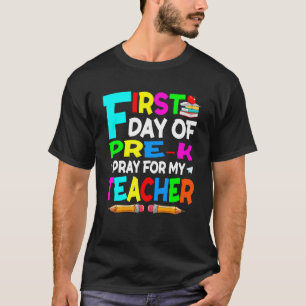 Camiseta Voltar à Reze Escolar para o Meu Professor Estou P
