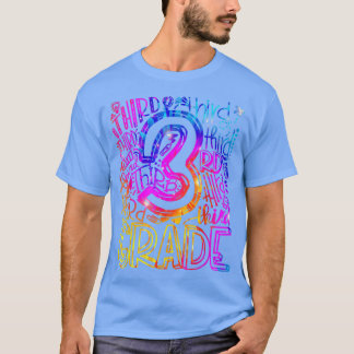 Camiseta Voltar à Tipografia Tie Dye 3º Grau da Escola 