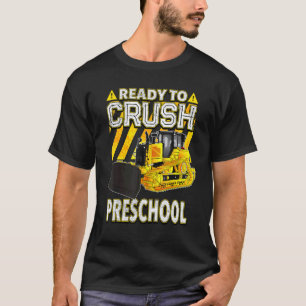 Camiseta Voltar Ao Bulldozer Escolar Pronto Para Esmagar A 
