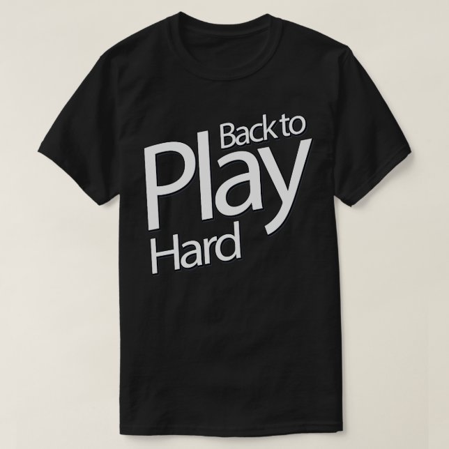 Camiseta Voltar ao Duro Reproduzir (Frente do Design)
