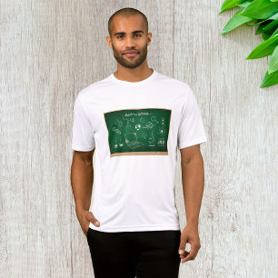 Camiseta Voltar ao Ensino do Chalkboard de Ciências Escolar