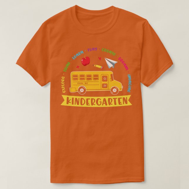 Camiseta Voltar ao jardim de infância da escola (2) (Frente do Design)