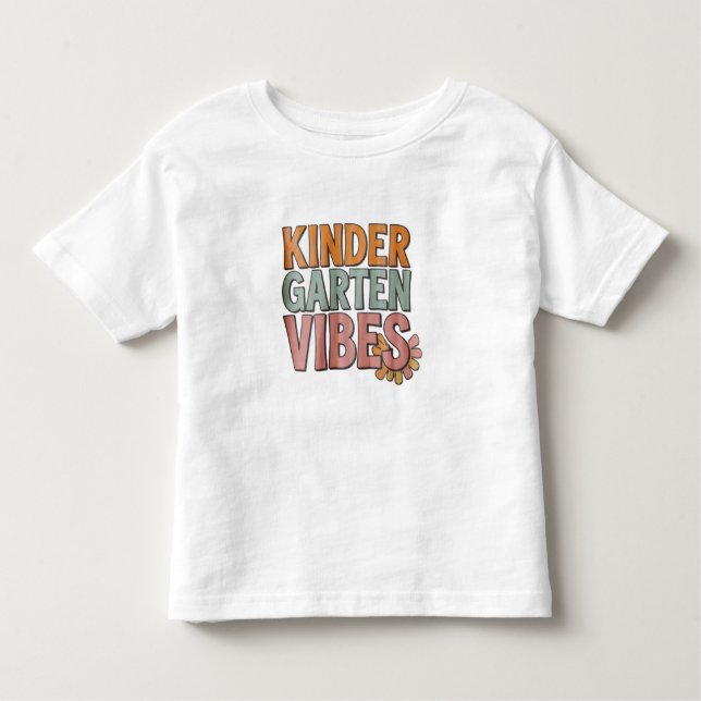 Camiseta Voltar ao jardim de infância pré K 1º ano (Frente)