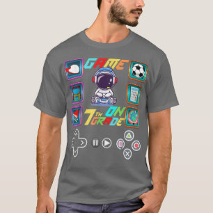 Camiseta Voltar ao Jogo 7 do Astronauta Escolar ao Desbloqu