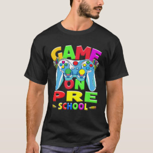 Camiseta Voltar ao Jogo do Primeiro Dia da Escola no Vídeo