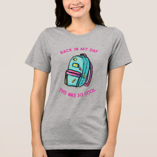 Camiseta Voltar ao meu mochila do dia