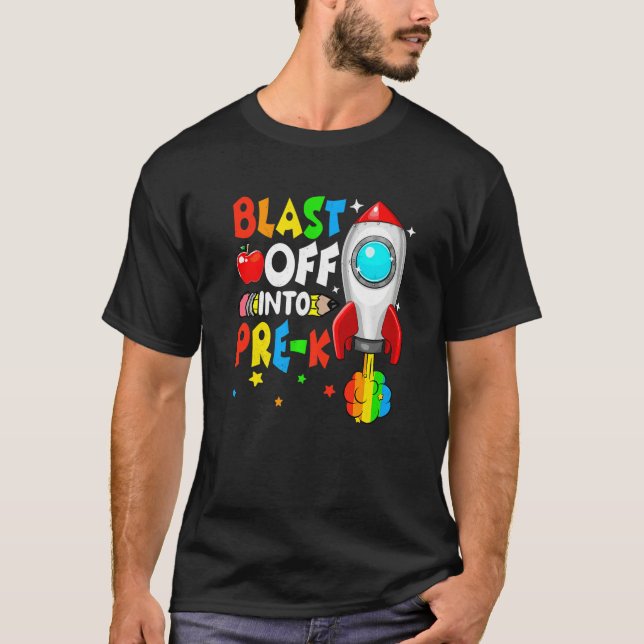 Camiseta Voltar Ao Primeiro Dia Da Escola Antes Do K (Frente)