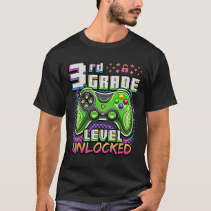Camiseta Voltar às Aulas Meninos 3ª Série Gamer Primeiro Di