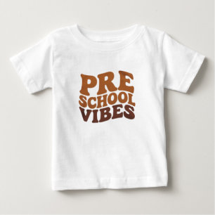 Camiseta Voltar às aulas primeiro dia da pré-escola Groovy