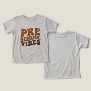 Camiseta Voltar às aulas primeiro dia da pré-escola Groovy