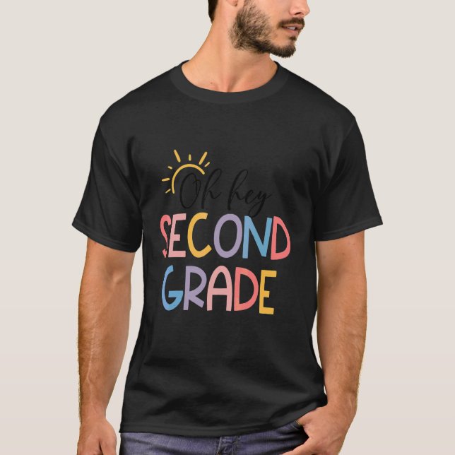 Camiseta Voltar às Escolas Alunos Professores Oh Hey 2º Seg (Frente)