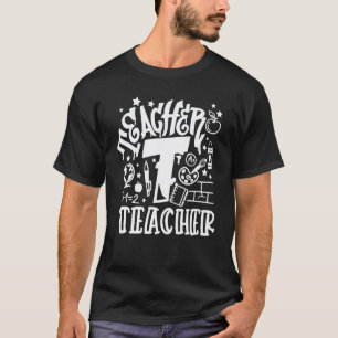 Camiseta Voltar às Escolas Estilo Grafite Para Vida de Prof