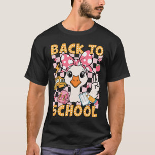 Camiseta Voltar às Escolas Piada Silvestre Ganso Primeiro D