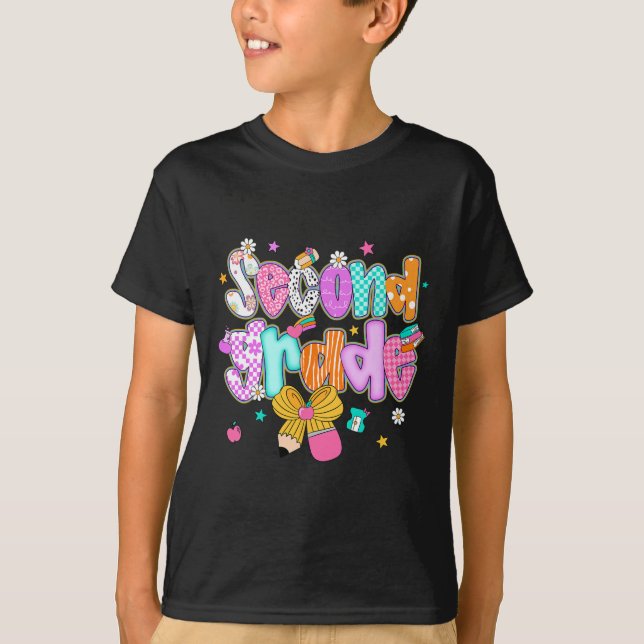 Camiseta Voltar às Escolas Preparatórias Meninas Arco Coque (Frente)