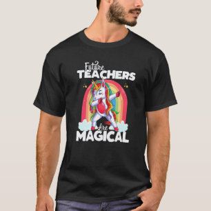 Camiseta Voltar às Futuras Professoras Unicórnio Mágico da