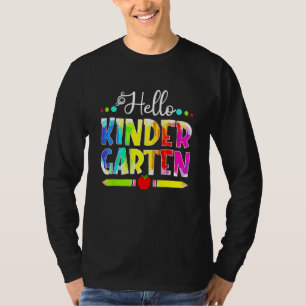 Camiseta Voltar às Olá Escola Jardim de Infância Meninas Me