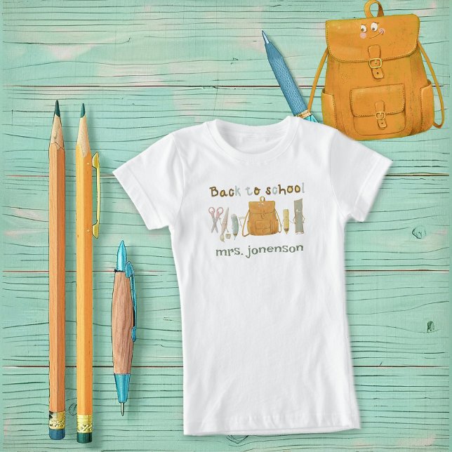 Camiseta Voltar para Amigos da Escola (Criador carregado)