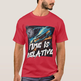 Camiseta Voltar para o Futuro O tempo é Ilustração Relativa