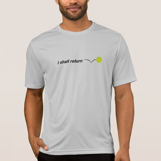 Camiseta Voltarei Ao Tanque Seco De Bateria De Pickleball (Frente)