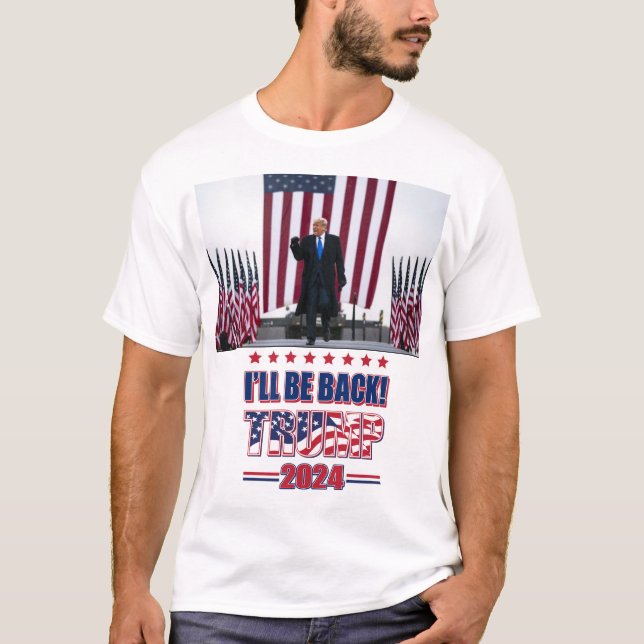 Camiseta Voltarei - Trump 2024 (Frente)