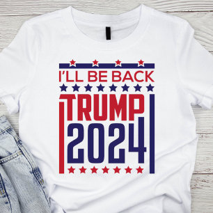 Camiseta Voltarei: Trump 2024