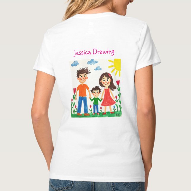 Camiseta Volte a orgulhar-se da sua trabalho de arte (Verso)