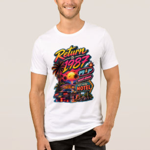 Camiseta Volte para 1987 — Retro Sunset Motel