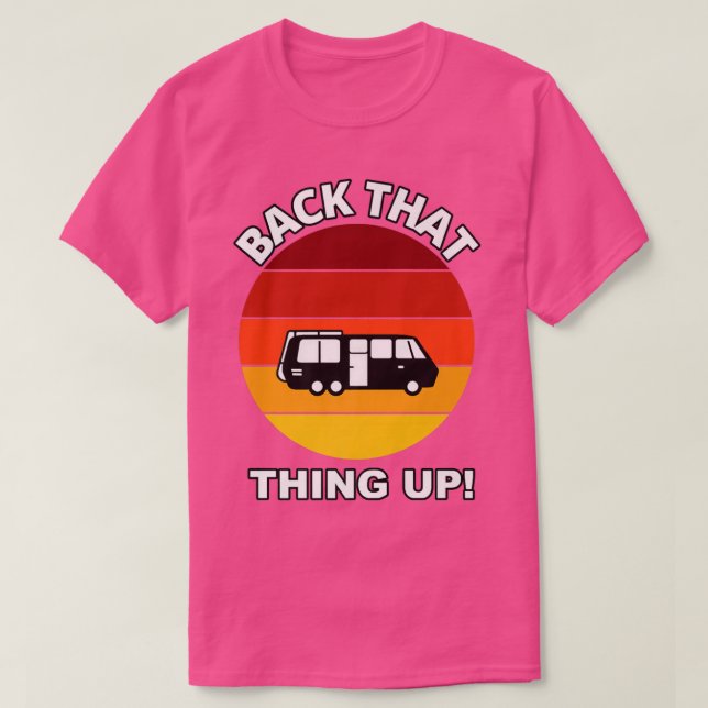 Camiseta Volte para o Engraçado Camper RV Meme acampando Va (Frente do Design)