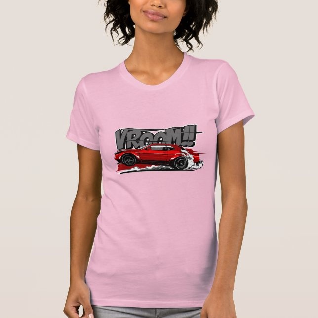 CAMISETA VOLUME DE VELOCIDADE DO CHEIO DE CARRO EM RACHA! C (Frente)