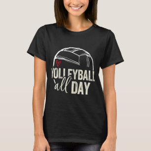 Camiseta Volumes Gráficos de Voleibol Feminino