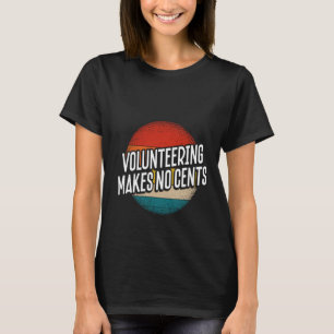 Camiseta Voluntariado com impressão em segundo plano não ge