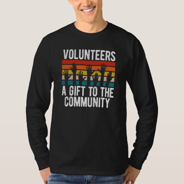 Camiseta Voluntariados A Para A Comunidade (Frente)