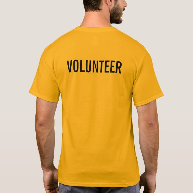 Camiseta Voluntário amarelo (Verso)