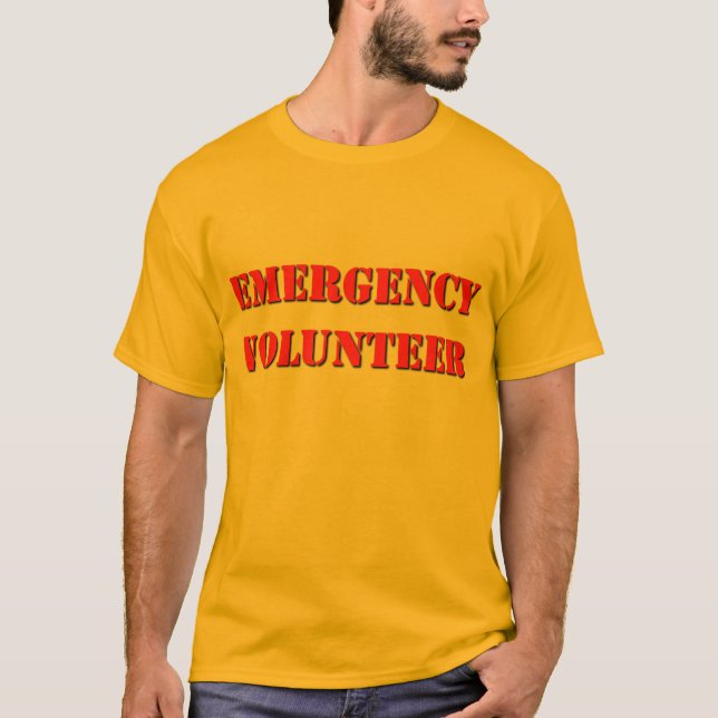 Camiseta Voluntário da emergência (Frente)