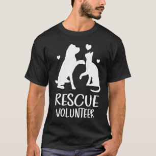 Camiseta VOLUNTÁRIO DE RESGATE Abrigo de Animais Cachorro G