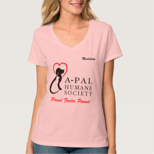 Camiseta Voluntário do logotipo de APAL - costume/nome