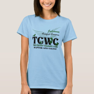 Camiseta Voluntário do logotipo de TCWC - especialista