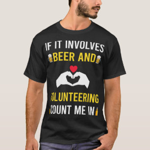 Camiseta Voluntário Para Cerveja E Voluntariado